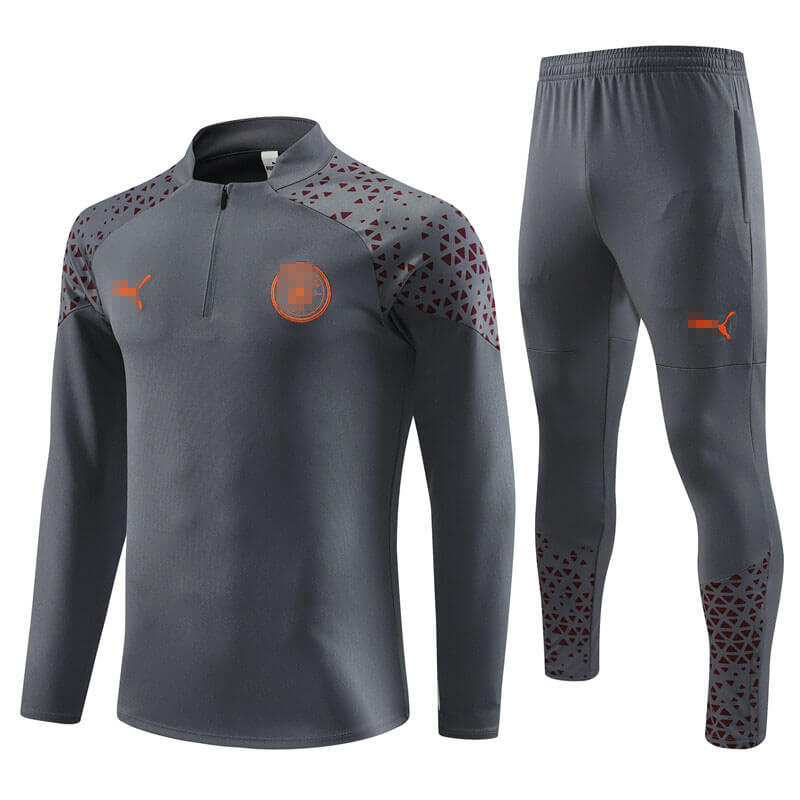 Sudadera de Entrenamiento de Manchester City 2023/2024 Gris Oscuro